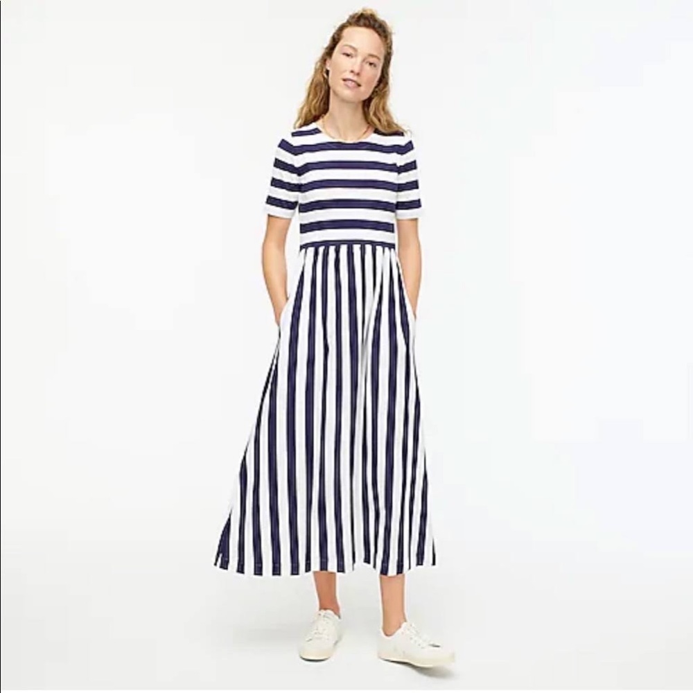 J.Crew NWOT Maxi Rugby Striped Dress - Size 6
